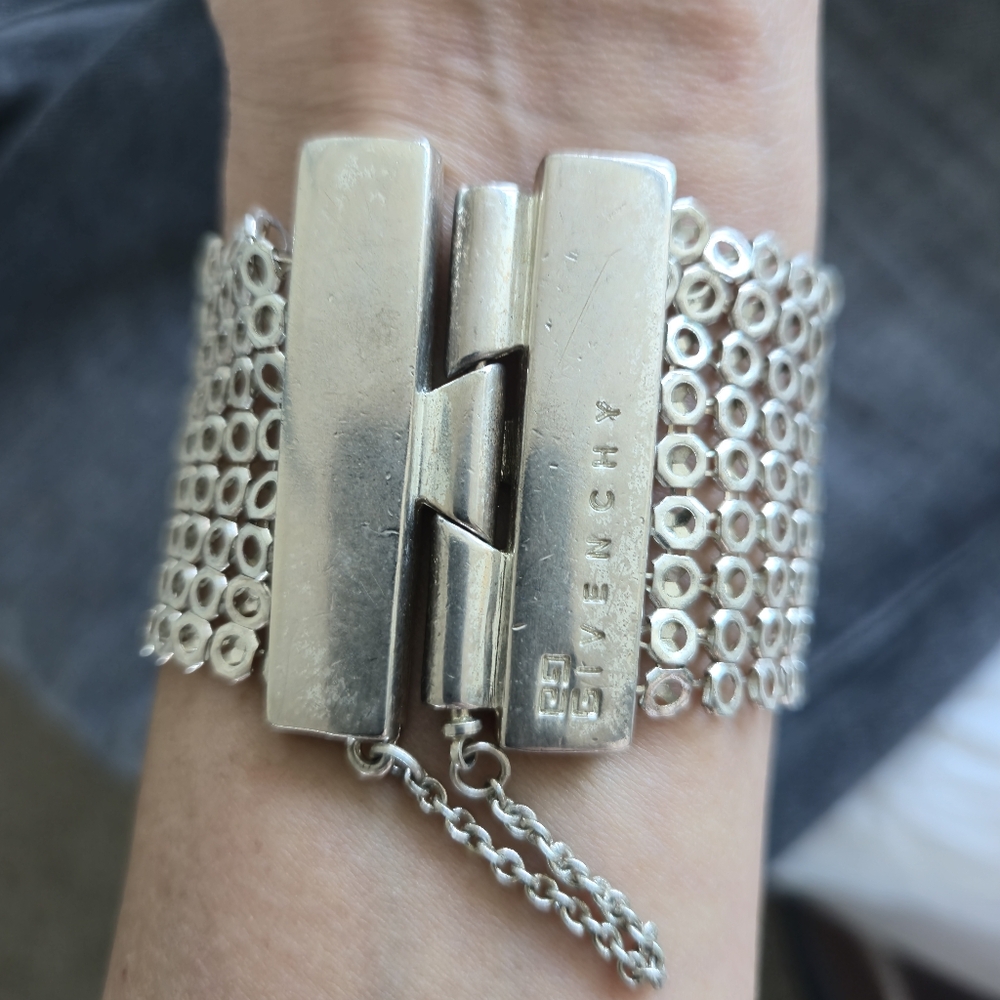 Rare Givenchy silver bracelet